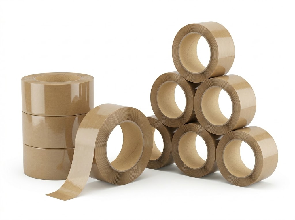 BOPP packing tape brown buff for carton sealing