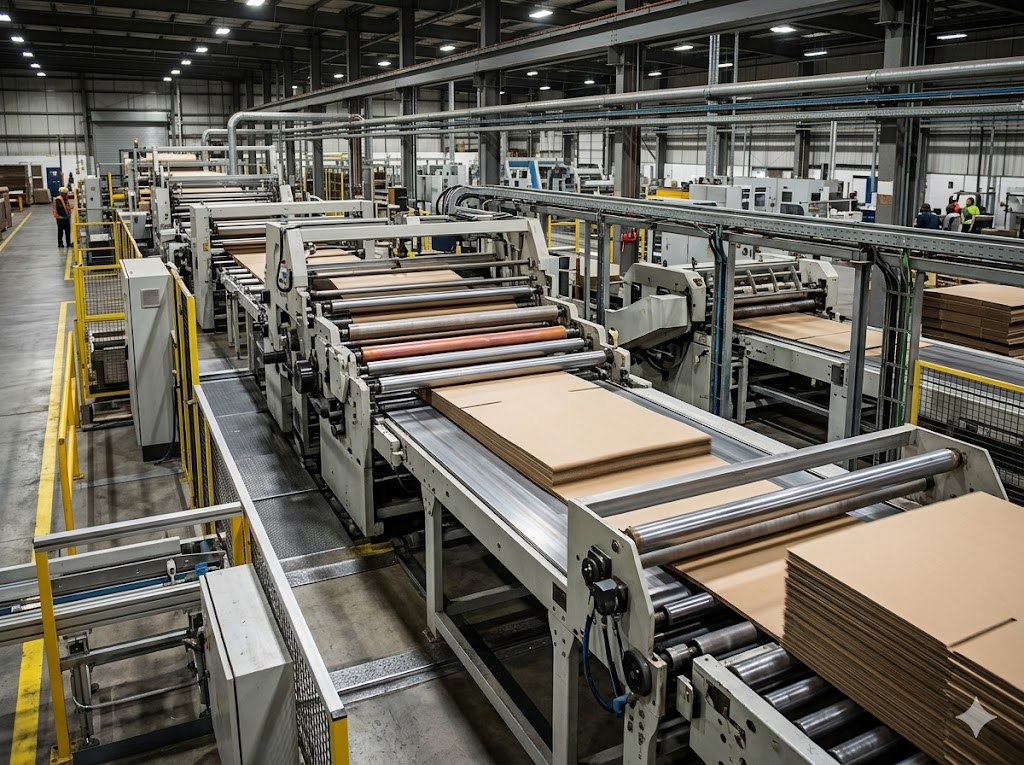 Corrugated production line — WrapUp Packaging Bhiwadi