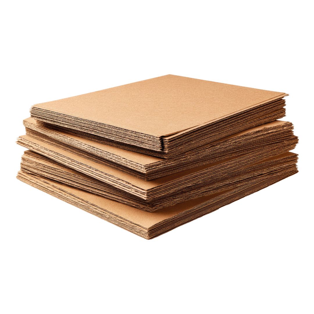 Corrugated sheet pads and layer pads for box lining and product separation