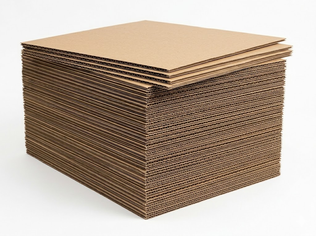 Corrugated sheet pads and layer pads for box lining and separation