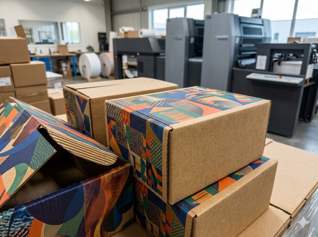 Custom printed corrugated box — WrapUp Packaging