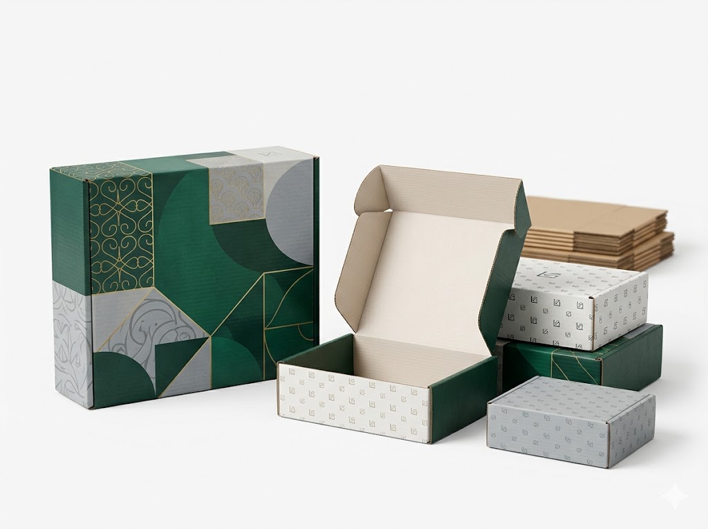 Custom printed mailer boxes for e-commerce and branded packaging