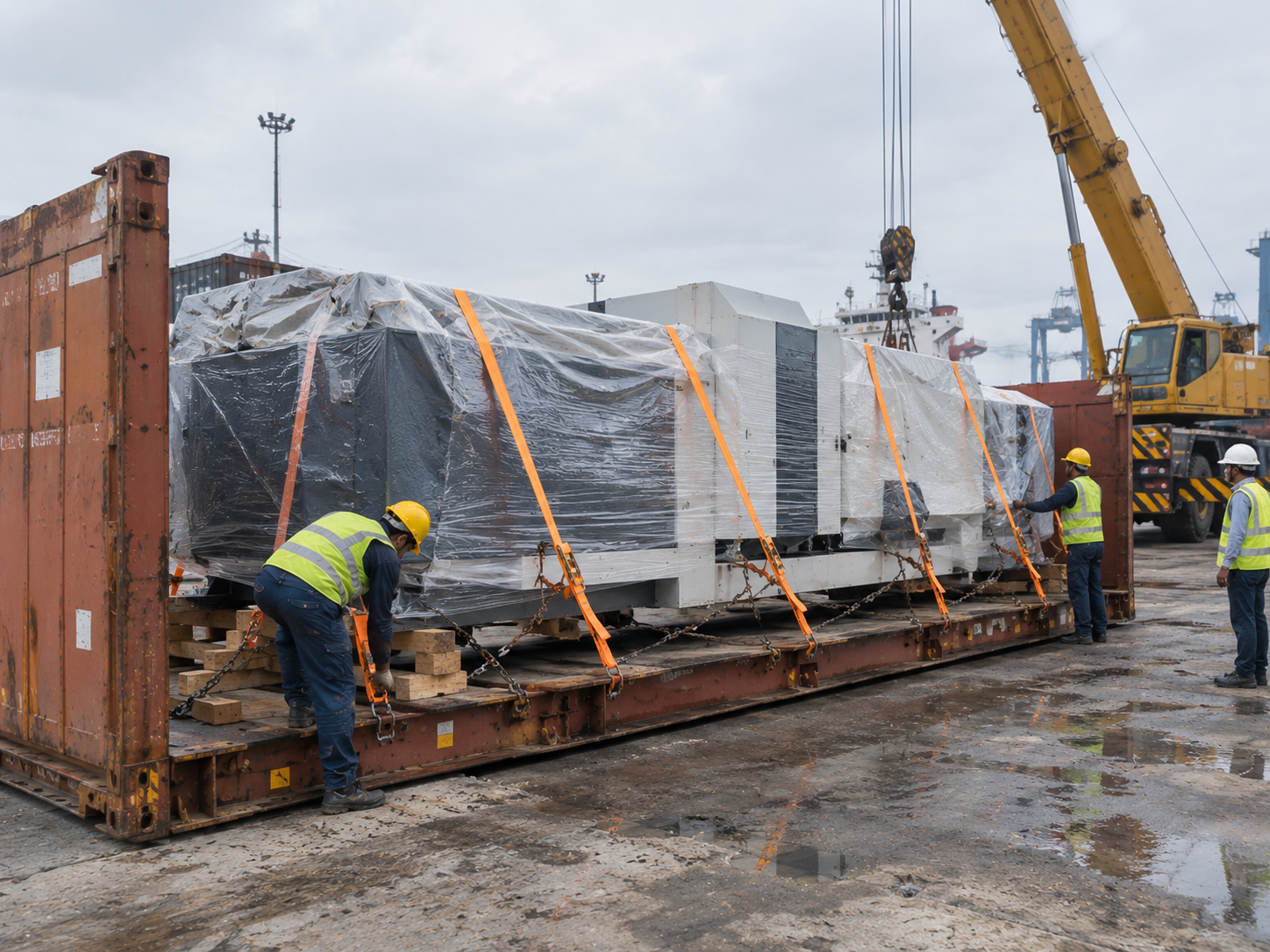 Flatracking of oversized cargo — WrapUp Packaging