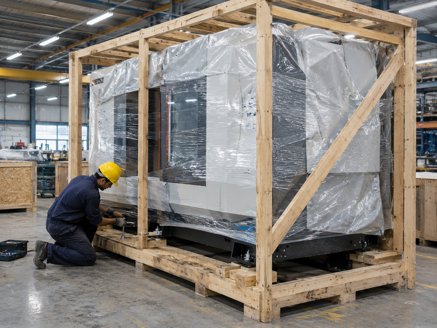 Heavy machinery packaging — WrapUp Packaging